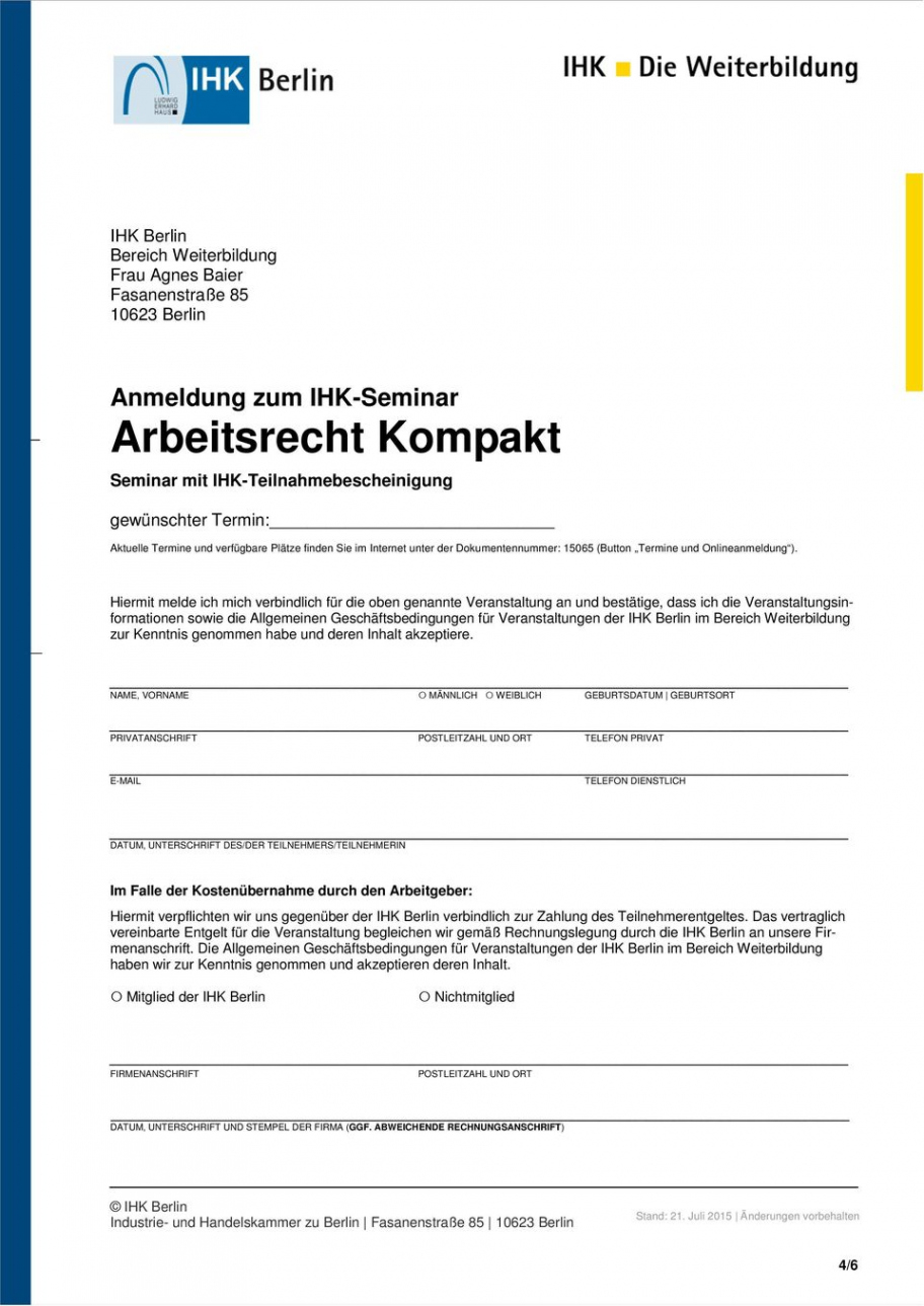 Beispiel Teilnahmebescheinigung Vorlage Seminar PDF ...