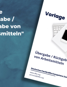 das sample von downloads archiv  dfkz vereinbarung zur überlassung von arbeitsmitteln vorlage excel