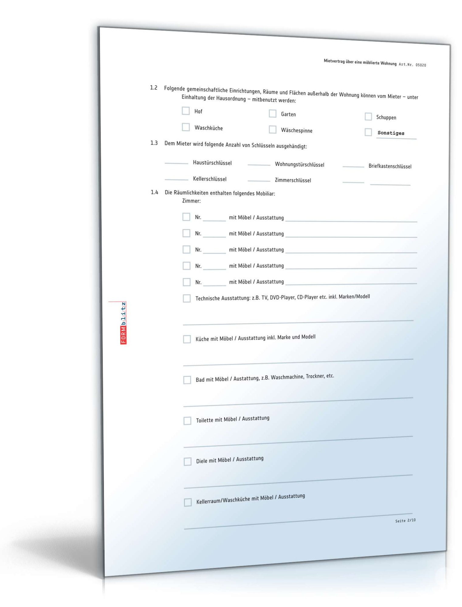 eine probe von standard mietvertrag wohnung vorlage individuelle vereinbarung mietvertrag vorlage excel